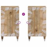 Buffet 40x33,5x75 cm bois de manguier massif – Image 5