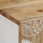 Buffet 40x33,5x75 cm bois de manguier massif – Image 6