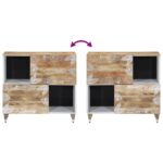 Buffet 80x33,5x75 cm bois massif de manguier – Image 5