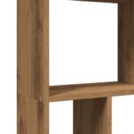 Bibliothèque chêne artisanal 60x20x120 cm bois d'ingénierie – Image 7