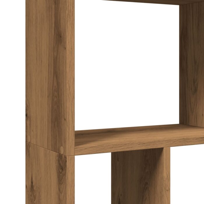 Bibliothèque chêne artisanal 60x20x120 cm bois d'ingénierie – Image 7