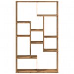 Bibliothèque chêne artisanal 72x20x120 cm bois d'ingénierie – Image 3