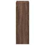 Bibliothèque chêne marron 40x24x76 cm bois d'ingénierie – Image 3
