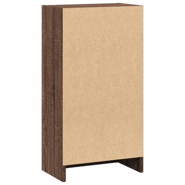 Bibliothèque chêne marron 40x24x76 cm bois d'ingénierie – Image 4
