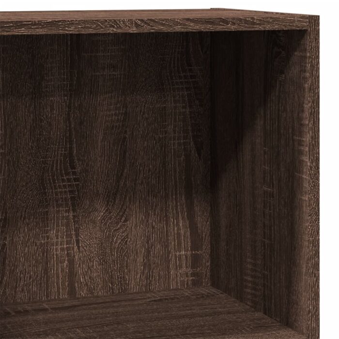 Bibliothèque chêne marron 40x24x76 cm bois d'ingénierie – Image 5