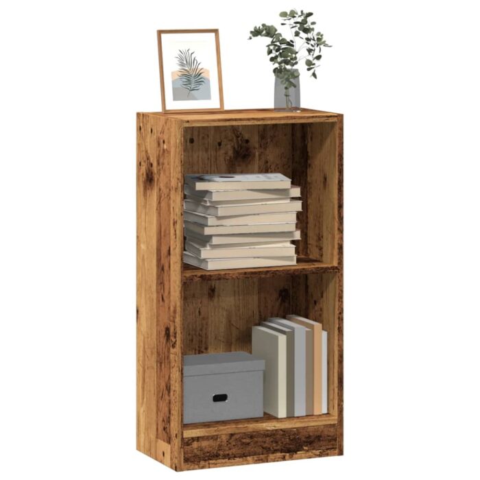 Bibliothèque vieux bois 40x24x76 cm bois d'ingénierie – Image 1