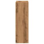 Bibliothèque chêne artisanal 40x24x76 cm bois d'ingénierie – Image 3