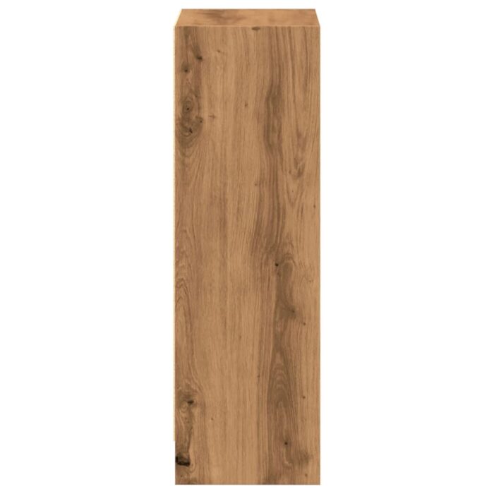Bibliothèque chêne artisanal 40x24x76 cm bois d'ingénierie – Image 3