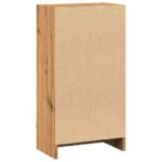 Bibliothèque chêne artisanal 40x24x76 cm bois d'ingénierie – Image 4