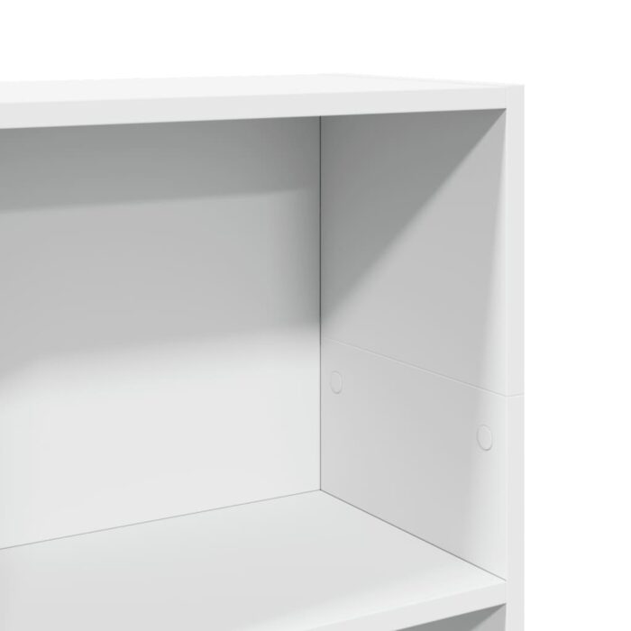 Bibliothèque blanc 40x24x109 cm bois d'ingénierie – Image 5