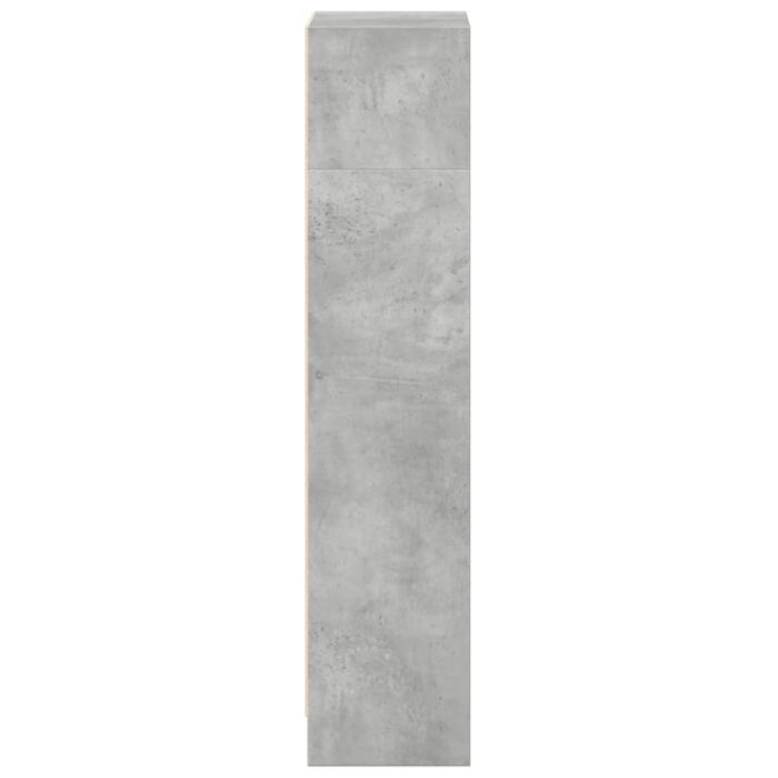 Bibliothèque gris béton 40x24x109 cm bois d'ingénierie – Image 3