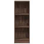 Bibliothèque chêne marron 40x24x109 cm bois d'ingénierie – Image 2