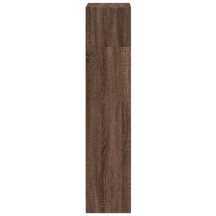 Bibliothèque chêne marron 40x24x109 cm bois d'ingénierie – Image 3