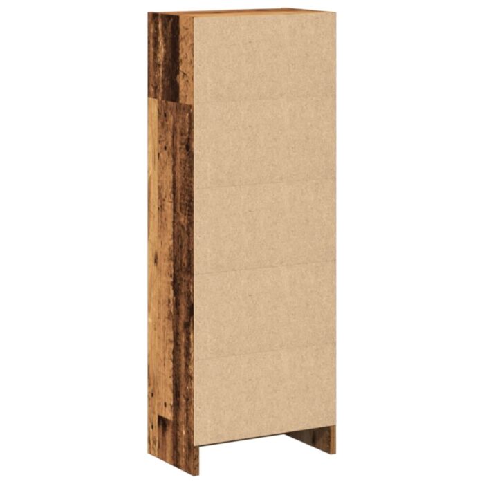 Bibliothèque vieux bois 40x24x109 cm bois d'ingénierie – Image 4