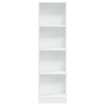 Bibliothèque blanc 40x24x143 cm bois d'ingénierie – Image 2