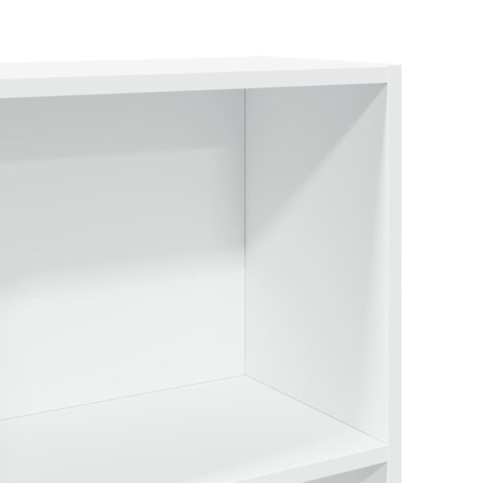 Bibliothèque blanc 40x24x143 cm bois d'ingénierie – Image 5