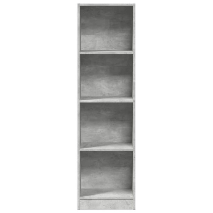 VXL8721158506962_g_en_hd_2.jpg Bibliothèque gris béton 40x24x143 cm bois d'ingénierie – Image 2