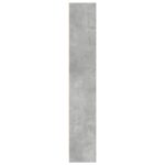 Bibliothèque gris béton 40x24x143 cm bois d'ingénierie – Image 3