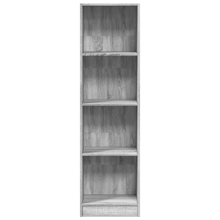 Bibliothèque sonoma gris 40x24x143 cm bois d'ingénierie – Image 2
