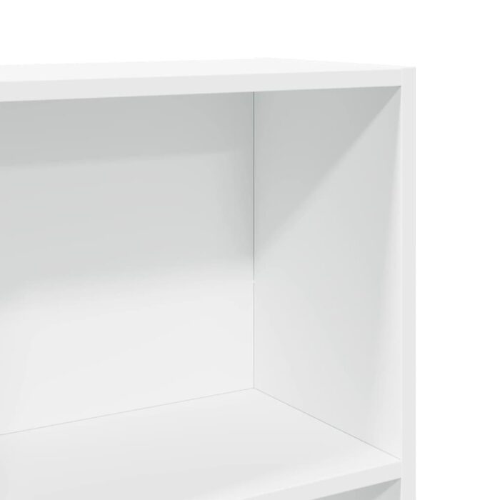 Bibliothèque blanc 40x24x176 cm bois d'ingénierie – Image 5