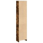 Bibliothèque chêne fumé 40x24x176 cm bois d'ingénierie – Image 4