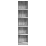 Bibliothèque sonoma gris 40x24x176 cm bois d'ingénierie – Image 2