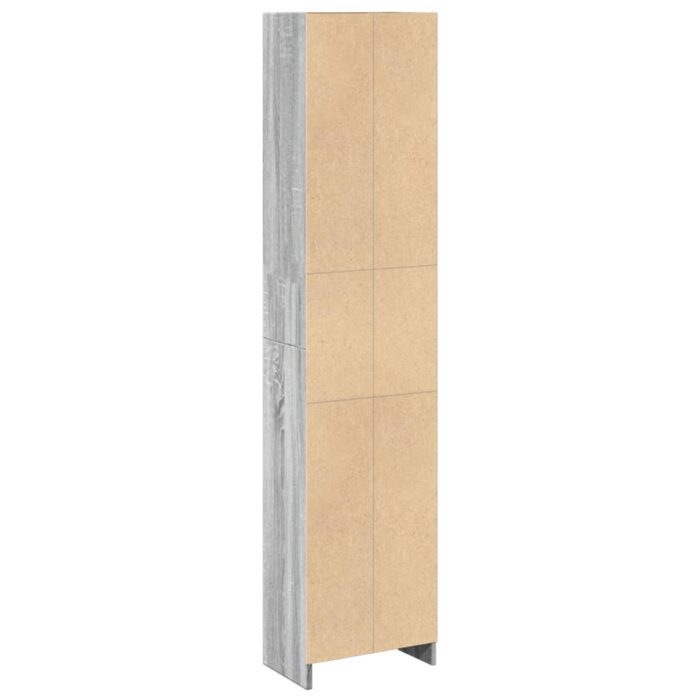 Bibliothèque sonoma gris 40x24x176 cm bois d'ingénierie – Image 4