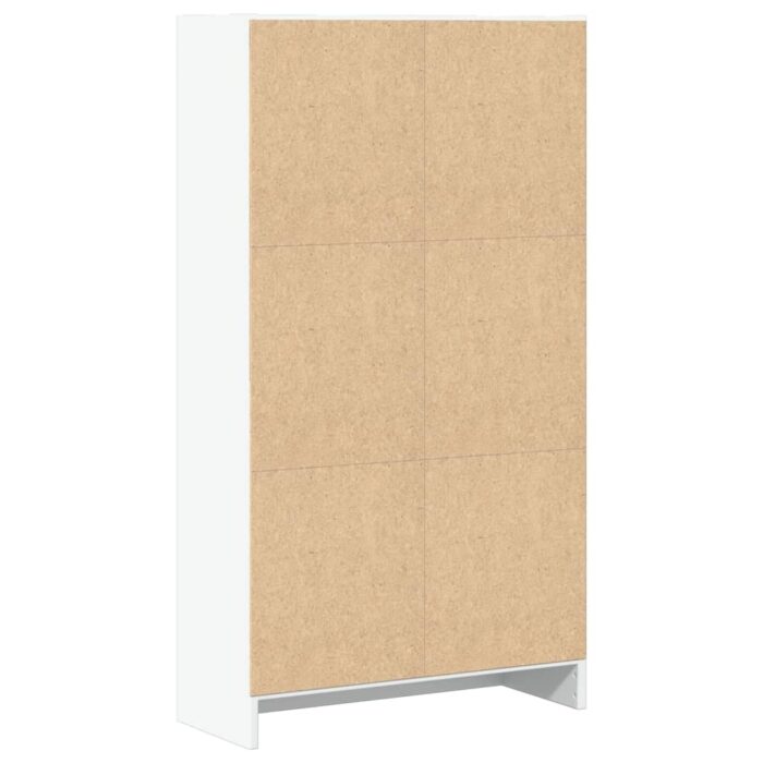 Bibliothèque blanc 60x24x109 cm bois d'ingénierie – Image 4