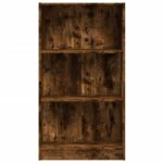 Bibliothèque chêne fumé 60x24x109 cm bois d'ingénierie – Image 2