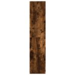 Bibliothèque chêne fumé 60x24x109 cm bois d'ingénierie – Image 3