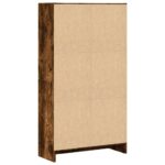 Bibliothèque chêne fumé 60x24x109 cm bois d'ingénierie – Image 4