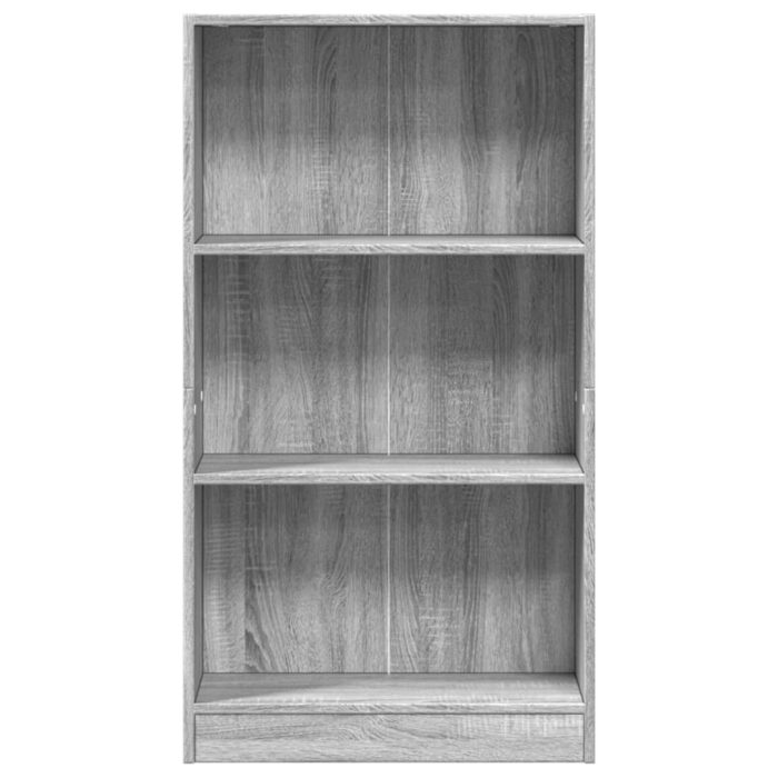 Bibliothèque sonoma gris 60x24x109 cm bois d'ingénierie – Image 2