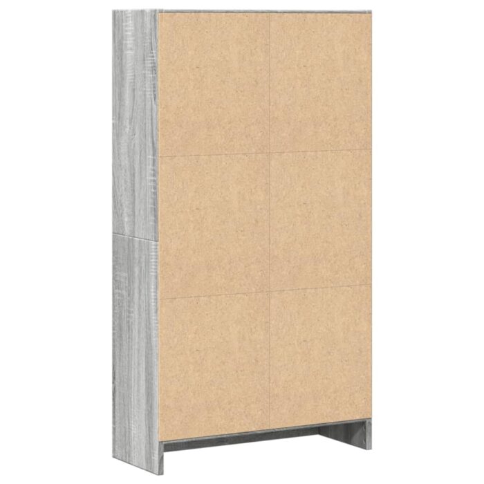 Bibliothèque sonoma gris 60x24x109 cm bois d'ingénierie – Image 4