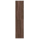 Bibliothèque chêne marron 60x24x109 cm bois d'ingénierie – Image 3