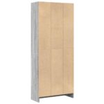 Bibliothèque sonoma gris 60x24x143 cm bois d'ingénierie – Image 4