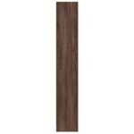 Bibliothèque chêne marron 60x24x143 cm bois d'ingénierie – Image 3