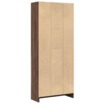 Bibliothèque chêne marron 60x24x143 cm bois d'ingénierie – Image 4