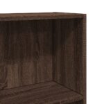 Bibliothèque chêne marron 60x24x143 cm bois d'ingénierie – Image 5