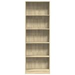 Bibliothèque chêne sonoma 60x24x176 cm bois d'ingénierie – Image 2