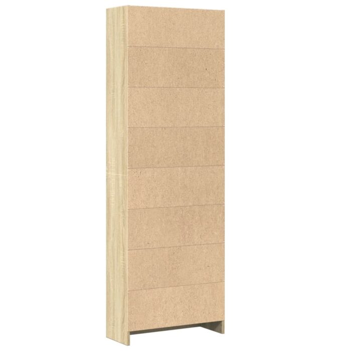 Bibliothèque chêne sonoma 60x24x176 cm bois d'ingénierie – Image 4