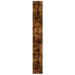 Bibliothèque chêne fumé 60x24x176 cm bois d'ingénierie – Image 3