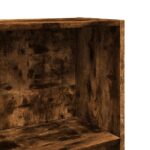 Bibliothèque chêne fumé 60x24x176 cm bois d'ingénierie – Image 5