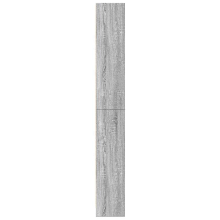 Bibliothèque sonoma gris 60x24x176 cm bois d'ingénierie – Image 3