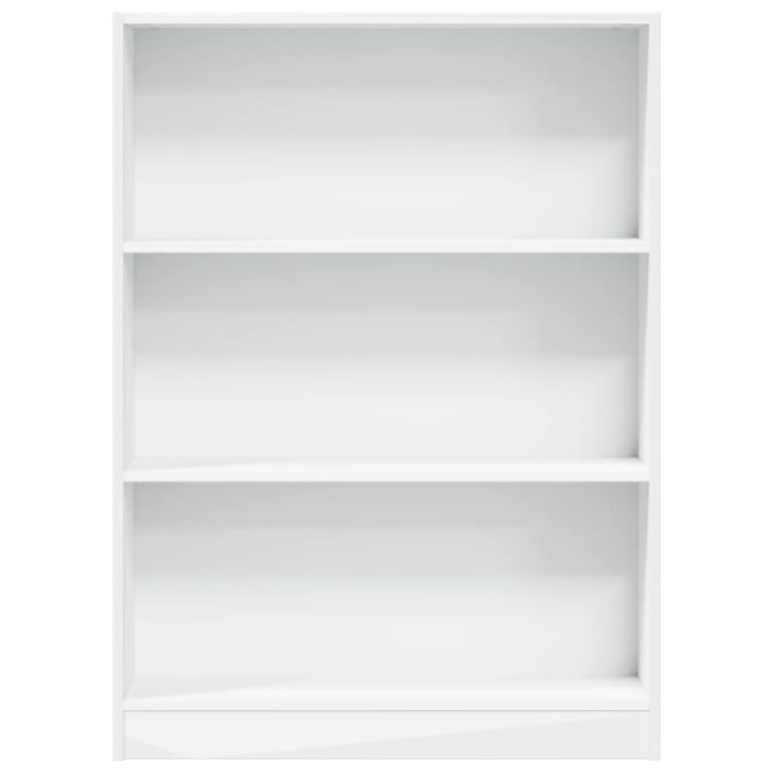 Bibliothèque blanc 80x24x109 cm bois d'ingénierie – Image 2