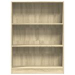 Bibliothèque chêne sonoma 80x24x109 cm bois d'ingénierie – Image 2