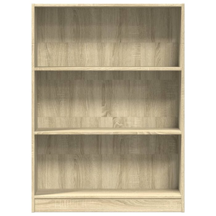Bibliothèque chêne sonoma 80x24x109 cm bois d'ingénierie – Image 2