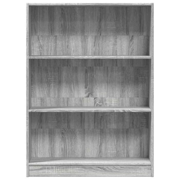 Bibliothèque sonoma gris 80x24x109 cm bois d'ingénierie – Image 2