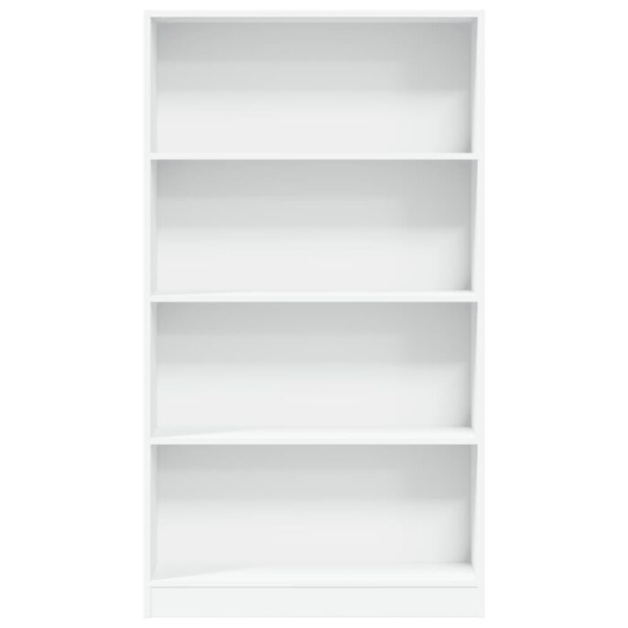 Bibliothèque blanc 80x24x143 cm bois d'ingénierie – Image 2