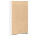 Bibliothèque blanc 80x24x143 cm bois d'ingénierie – Image 4