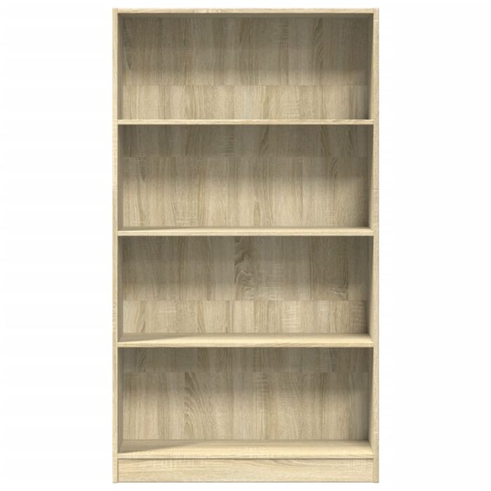 Bibliothèque chêne sonoma 80x24x143 cm bois d'ingénierie – Image 2